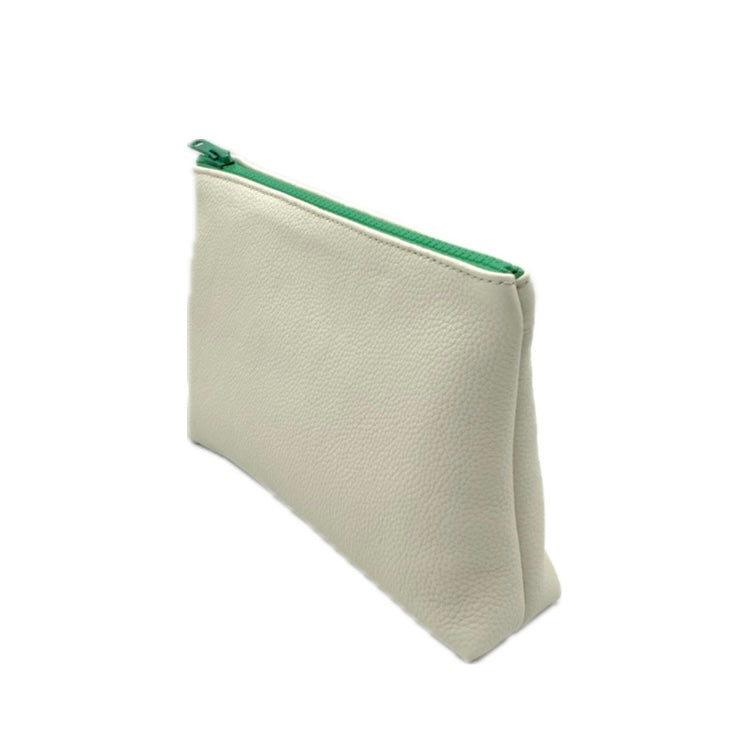 ZIP POUCH S White