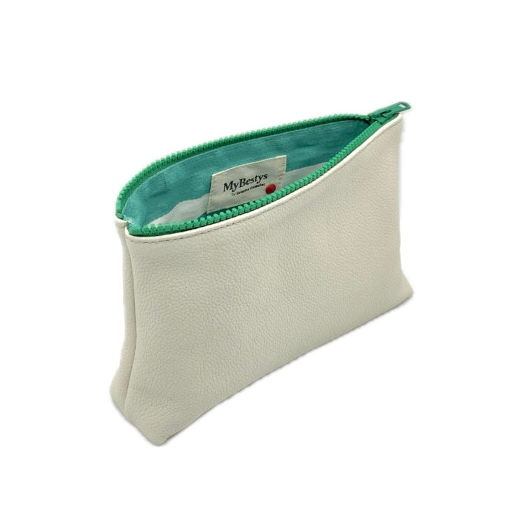 ZIP POUCH S White